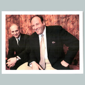 #0208  Tony Soprano and David Chase 4x6 Version Glossy Photo Fast Ship